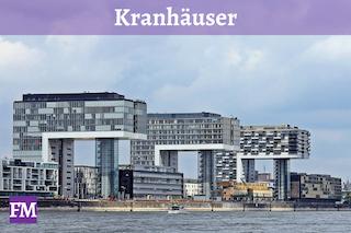 Kranhäuser am Rheinauhafen in Köln